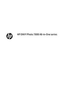 Hewlett Packard Envy 7800 manual. Camera Instructions.